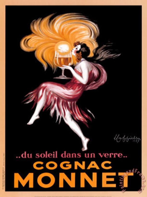 Cognac Monnet C 1927 painting - Leonetto Cappiello Cognac Monnet C 1927 Art Print