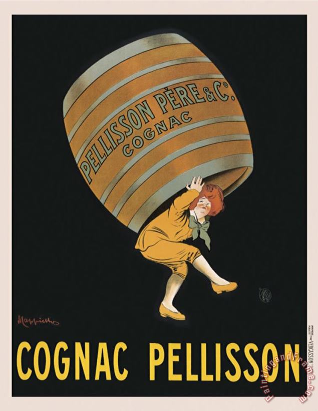 Cognac Pellisson painting - Leonetto Cappiello Cognac Pellisson Art Print