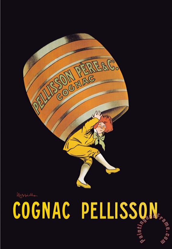 Cognac Pellisson Barrel painting - Leonetto Cappiello Cognac Pellisson Barrel Art Print