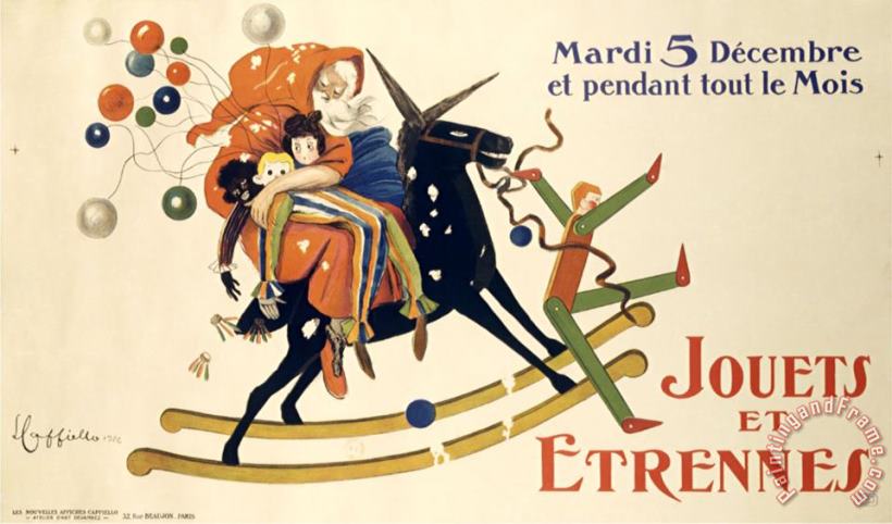 Jouets Et Etrennes painting - Leonetto Cappiello Jouets Et Etrennes Art Print
