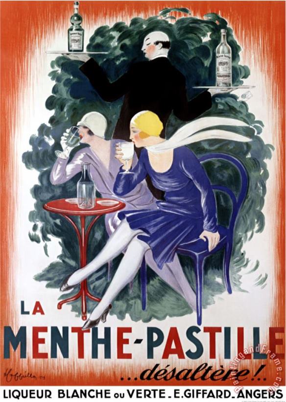 La Menthe Pastille painting - Leonetto Cappiello La Menthe Pastille Art Print
