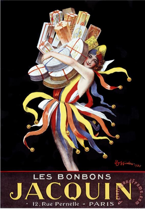 Les Bonbons Jacquin painting - Leonetto Cappiello Les Bonbons Jacquin Art Print