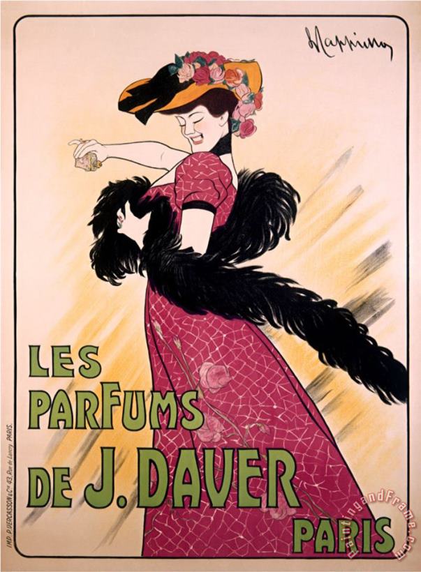 Les Parfums De J Daver Paris painting - Leonetto Cappiello Les Parfums De J Daver Paris Art Print