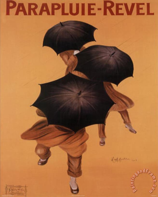 Leonetto Cappiello Parapluie Revel Art Print Poster Art Painting