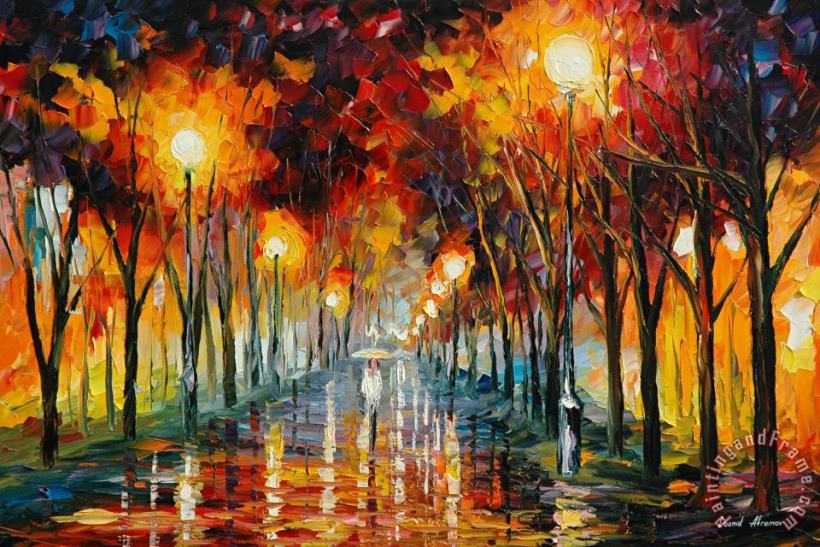 Approaching painting - Leonid Afremov Approaching Art Print
