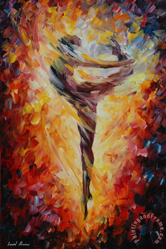 Ballet Jump painting - Leonid Afremov Ballet Jump Art Print