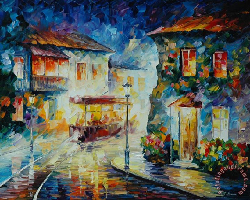 City From Dreams painting - Leonid Afremov City From Dreams Art Print