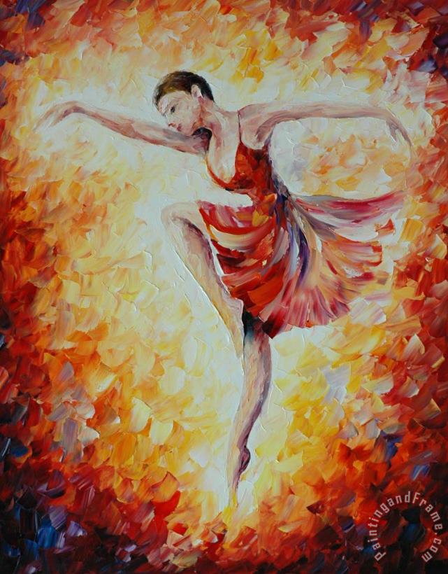 Leonid Afremov Flaming Dance Art Print