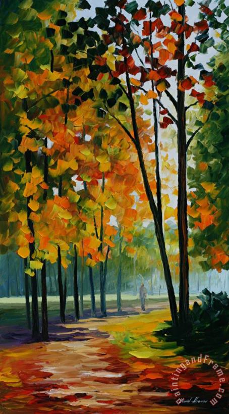 Leonid Afremov Hot Noon In The Forest Art Print