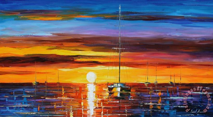 Leonid Afremov Hot Sunrise Art Painting