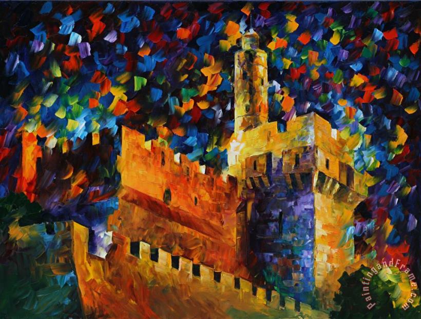 Jerusalem painting - Leonid Afremov Jerusalem Art Print