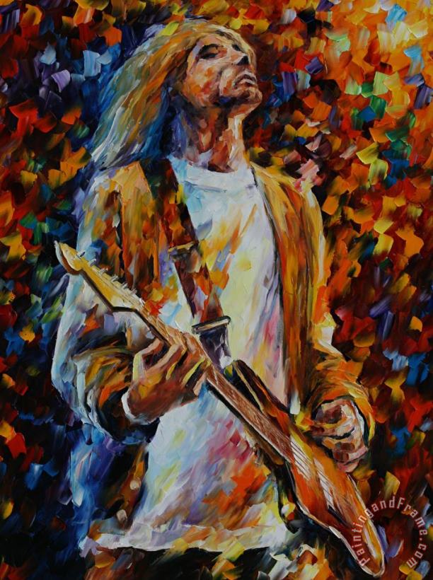 Leonid Afremov Kurt Cobain Art Painting