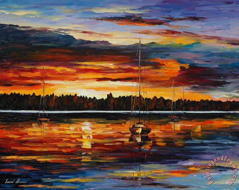 Leonid Afremov Lake Dreams Art Painting