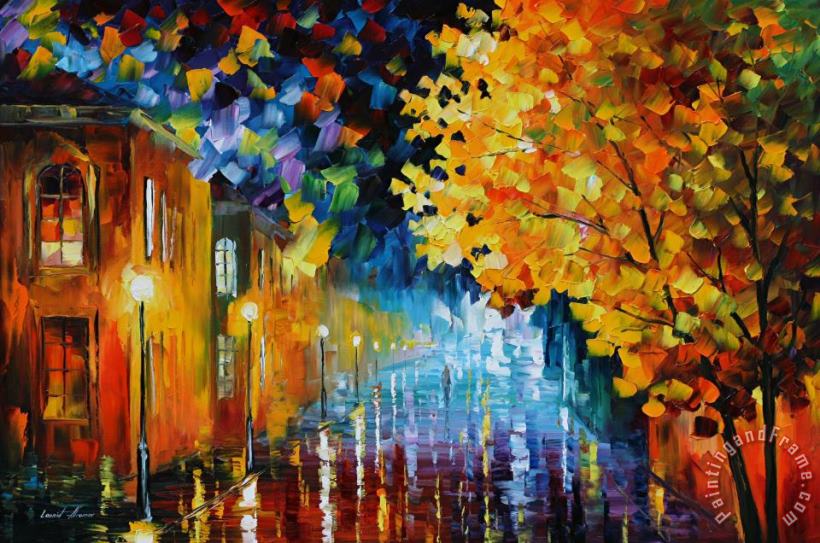 Leonid Afremov Magic Rain Art Painting