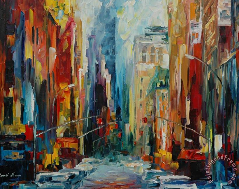 Leonid Afremov New York Early Morning Art Painting