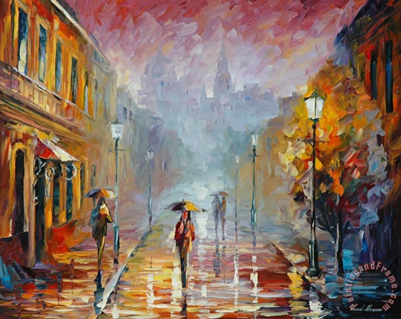 Leonid Afremov November Rain Art Print