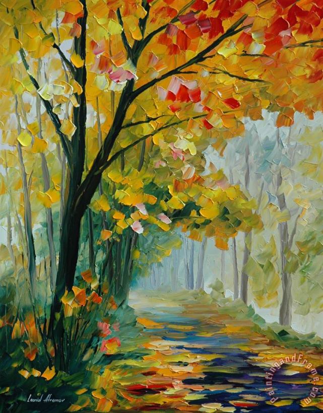 Path To The Past painting - Leonid Afremov Path To The Past Art Print
