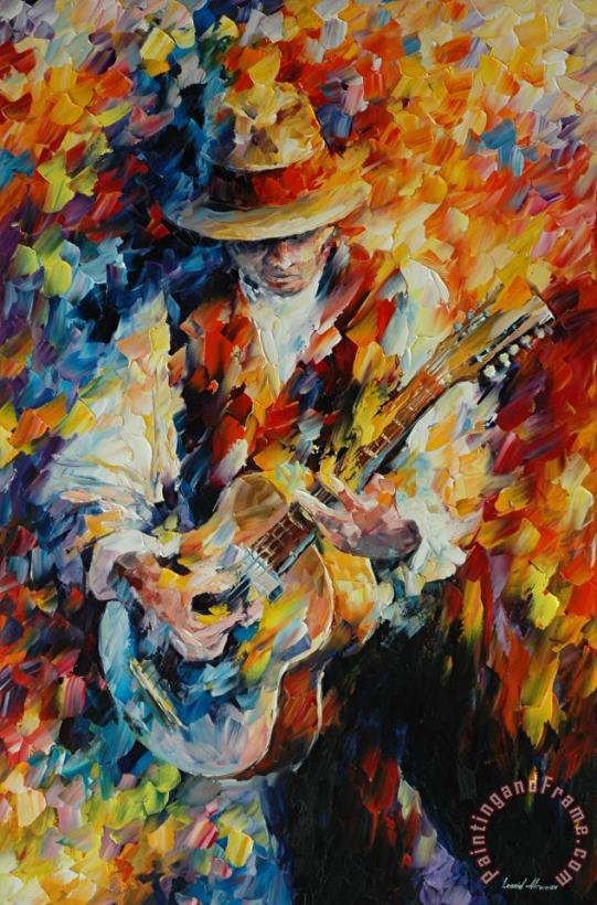 Leonid Afremov Sing My Guitar Art Painting
