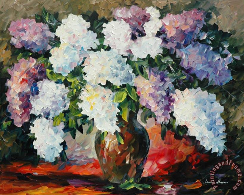 Spring Lilac painting - Leonid Afremov Spring Lilac Art Print