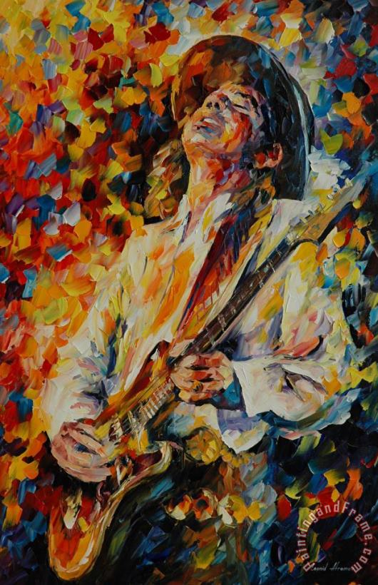 Leonid Afremov Stevie Ray Vaughan Art Painting