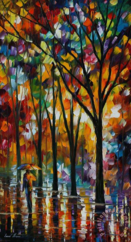 The Spectrum Of The Rain painting - Leonid Afremov The Spectrum Of The Rain Art Print
