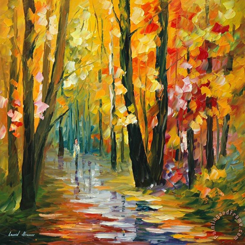 Leonid Afremov Wet Path Art Painting