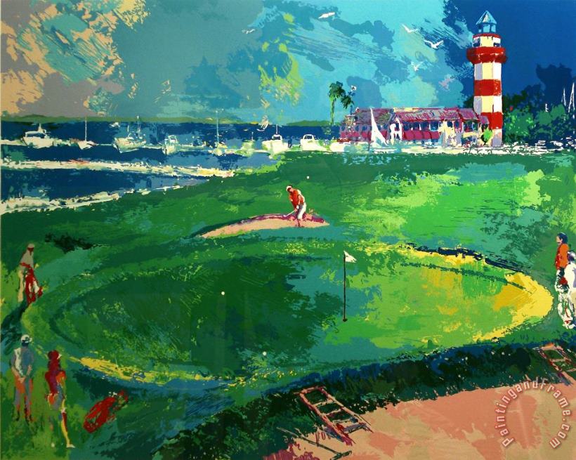 18th at Harbourtown painting - Leroy Neiman 18th at Harbourtown Art Print