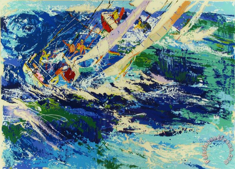Leroy Neiman High Seas Sailing Art Print