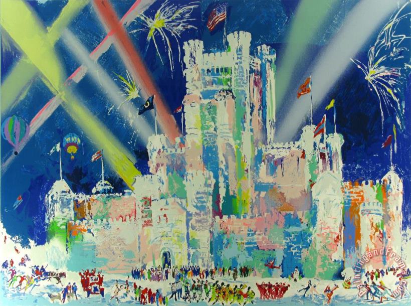 Ice Castle, St. Paul Winter Carnival painting - Leroy Neiman Ice Castle, St. Paul Winter Carnival Art Print