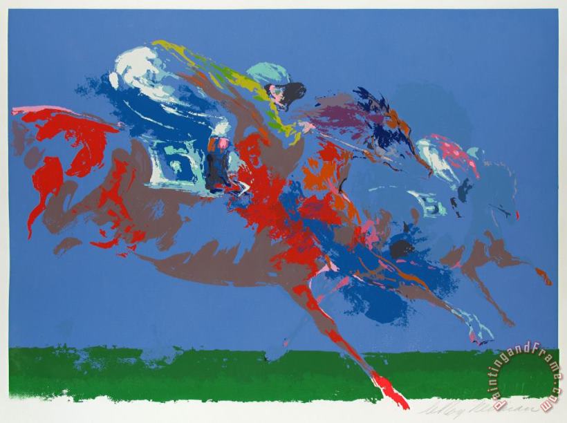Leroy Neiman In The Stretch Art Painting