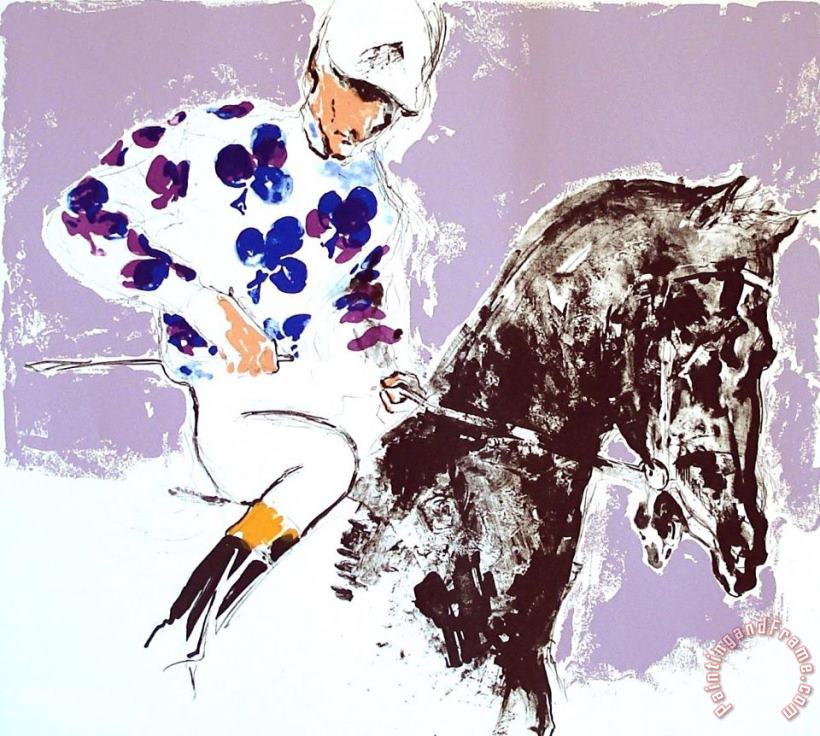 Jockey Suite Clubs painting - Leroy Neiman Jockey Suite Clubs Art Print