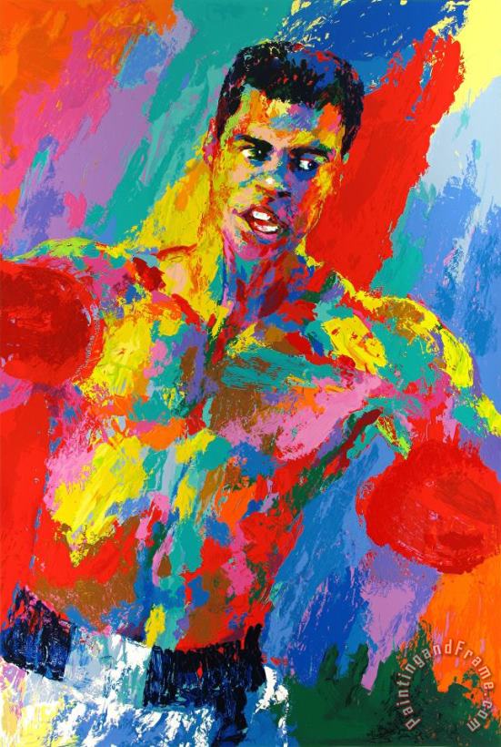 Leroy Neiman Muhammad Ali Art Painting