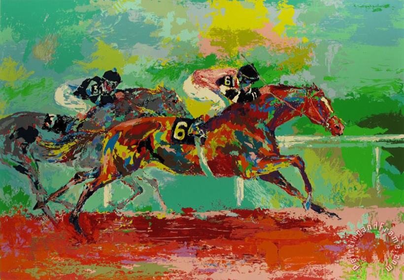 Race of The Year (affirmed And Spectacular Bid) painting - Leroy Neiman Race of The Year (affirmed And Spectacular Bid) Art Print