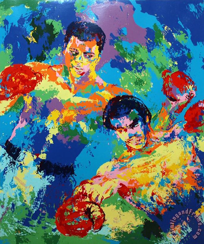 Rare Ali painting - Leroy Neiman Rare Ali Art Print Rare Ali painting - Leroy Neiman Rare Ali Art Print