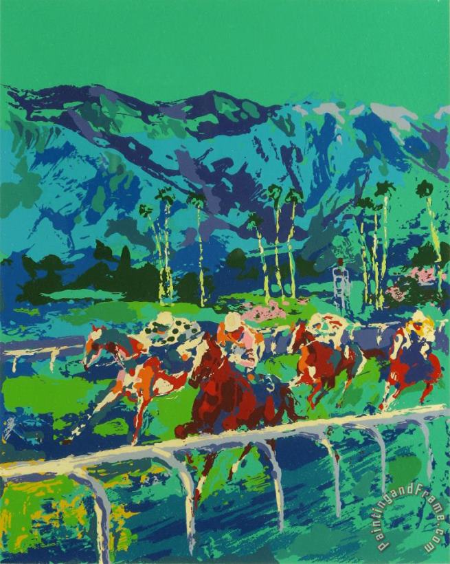 Leroy Neiman Santa Anita Art Painting