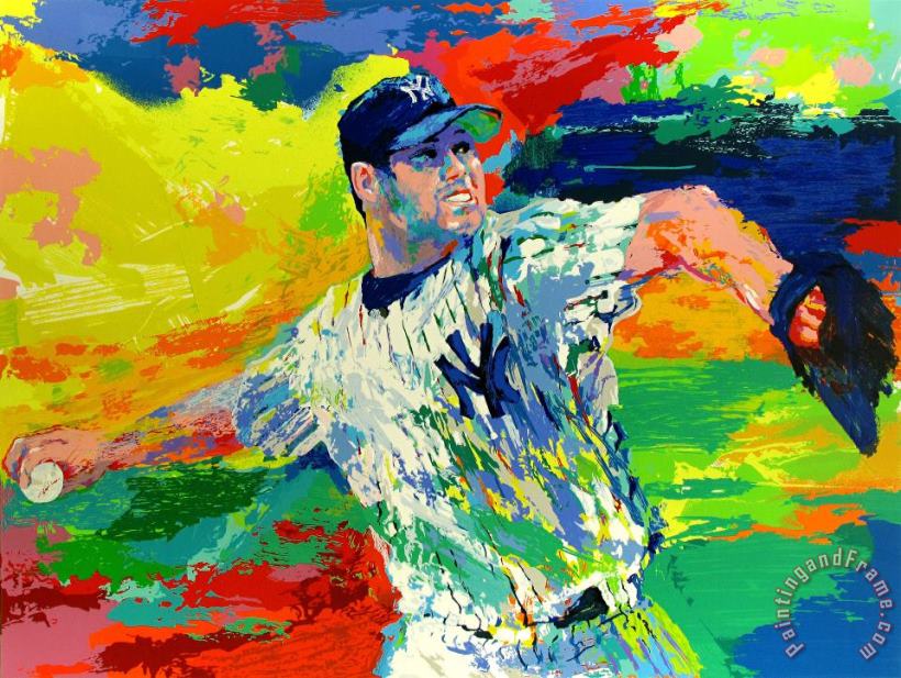 The Rocket, Roger Clemens painting - Leroy Neiman The Rocket, Roger Clemens Art Print