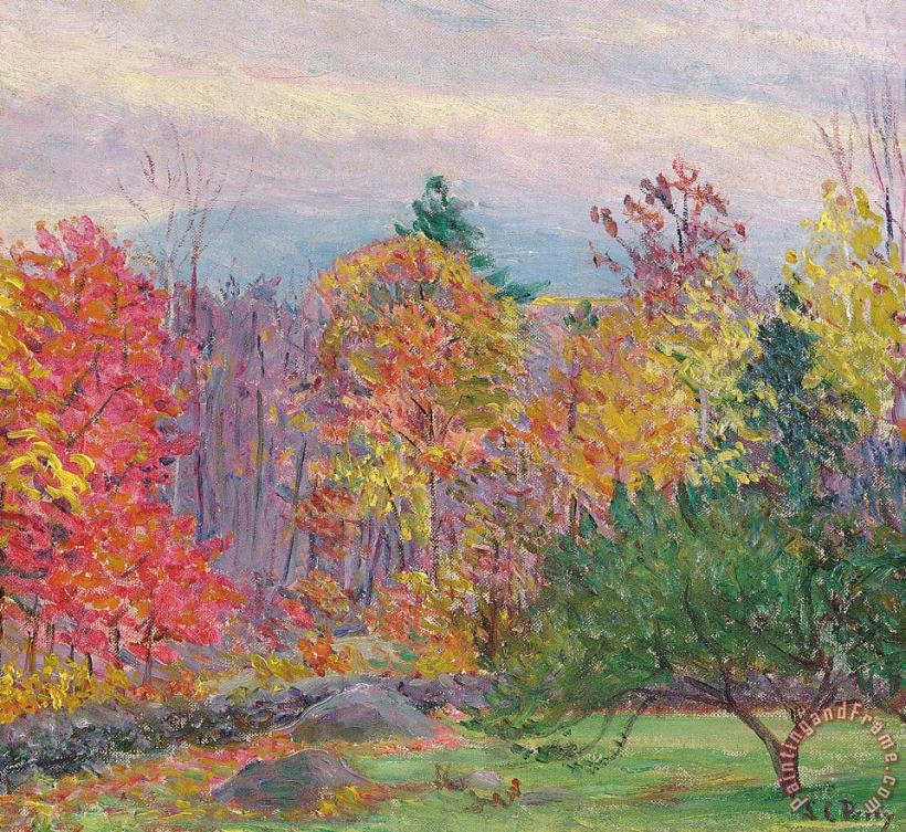Lilla Cabot Perry Landscape At Hancock In New Hampshire Art Painting