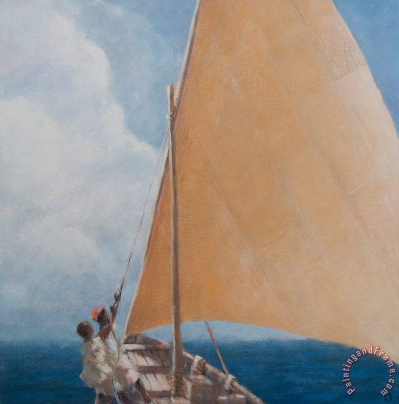 Lincoln Seligman Dhow Kilifi Art Painting