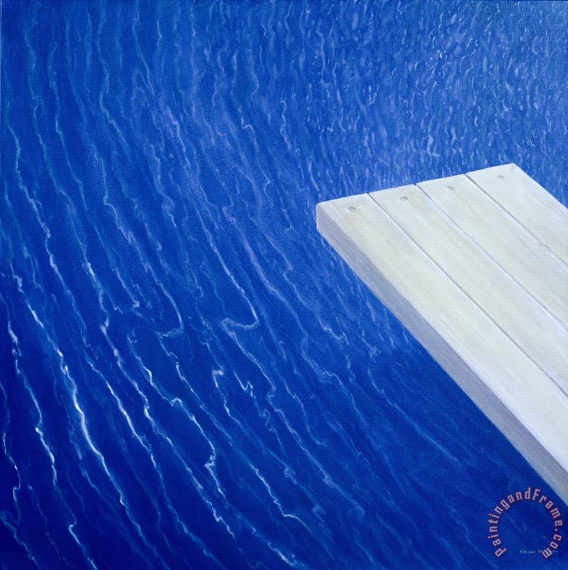 Diving Board 2004 painting - Lincoln Seligman Diving Board 2004 Art Print