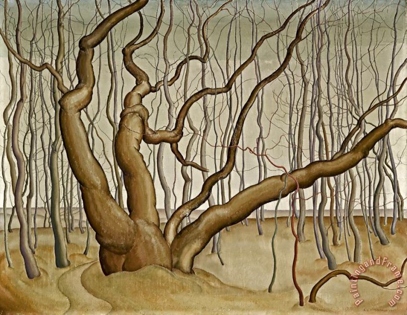 Poplar Woods (poplars) painting - Lionel LeMoine FitzGerald Poplar Woods (poplars) Art Print