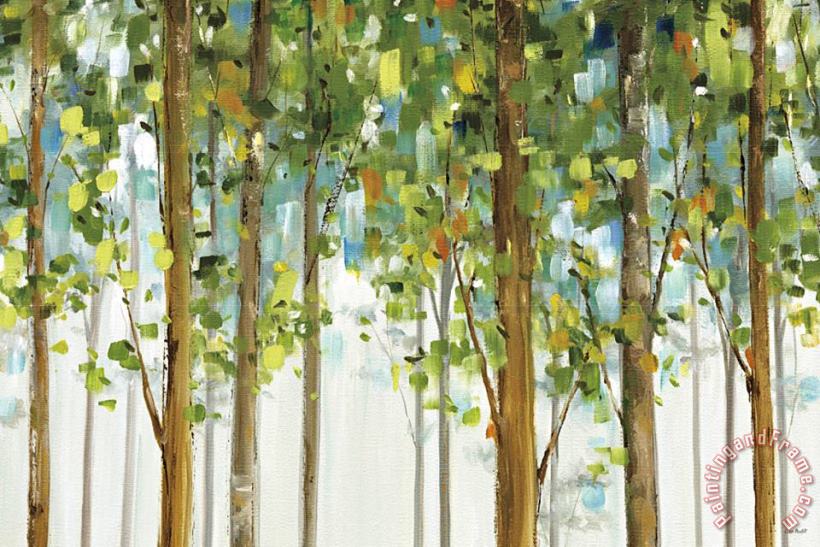 Forest Study I Crop painting - Lisa Audit Forest Study I Crop Art Print