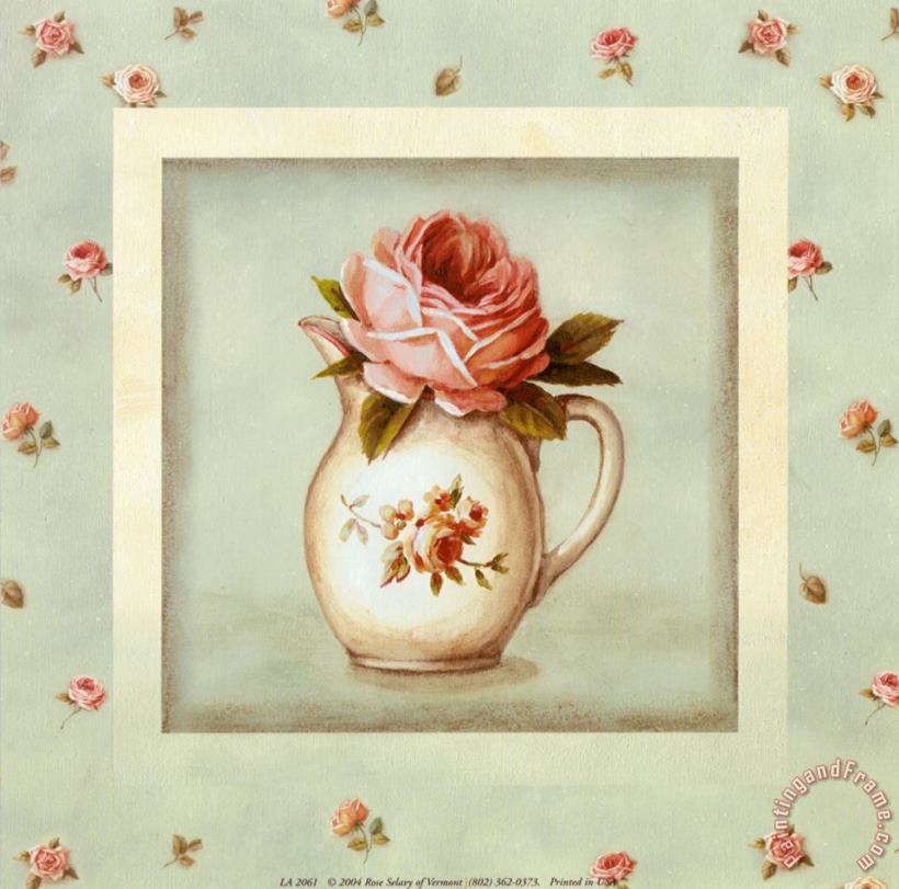 Rose Vase painting - Lisa Audit Rose Vase Art Print