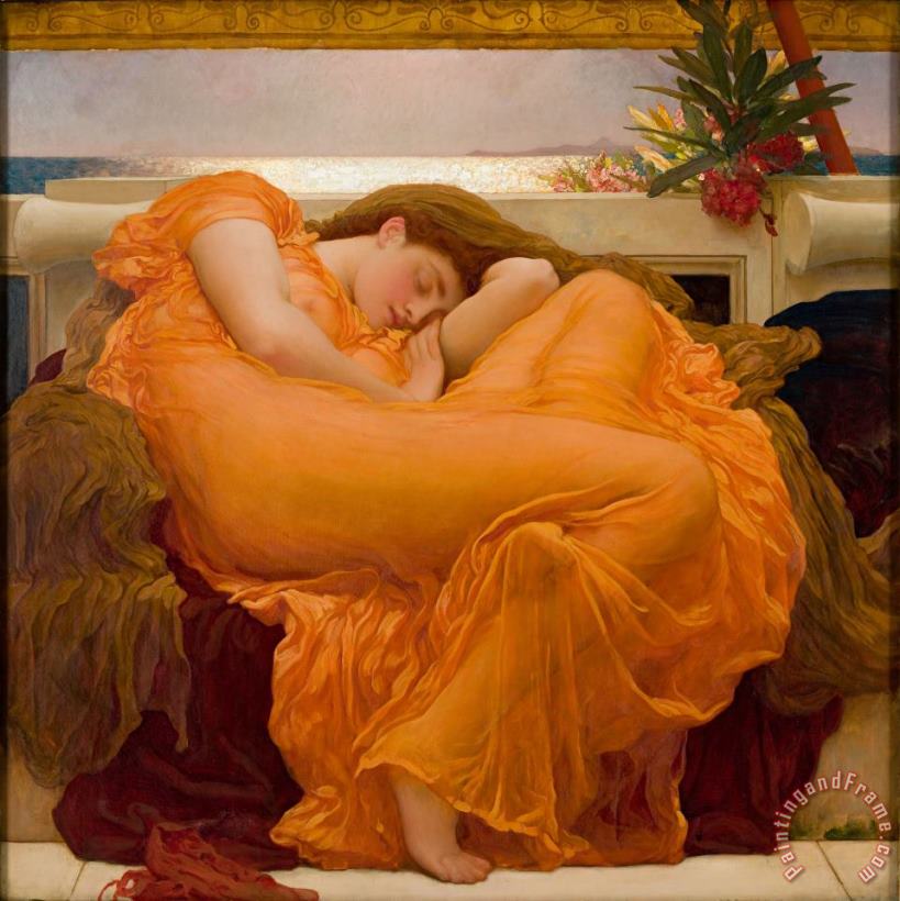 Lord Frederick Leighton Flaming June Art Painting