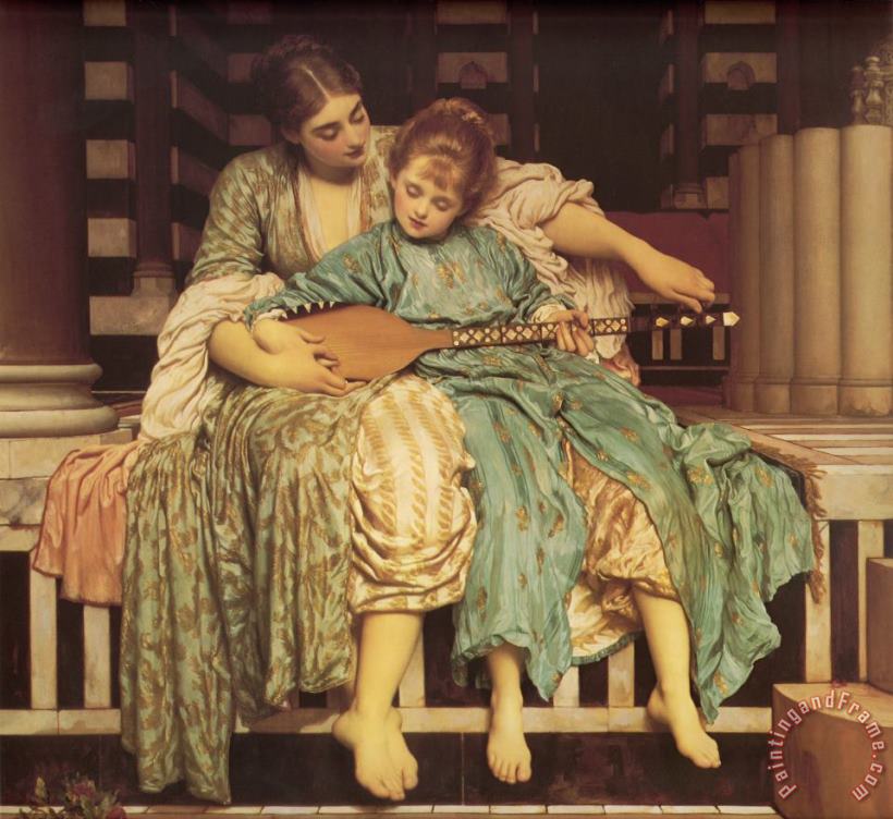 Lord Frederick Leighton Music Lesson Art Painting