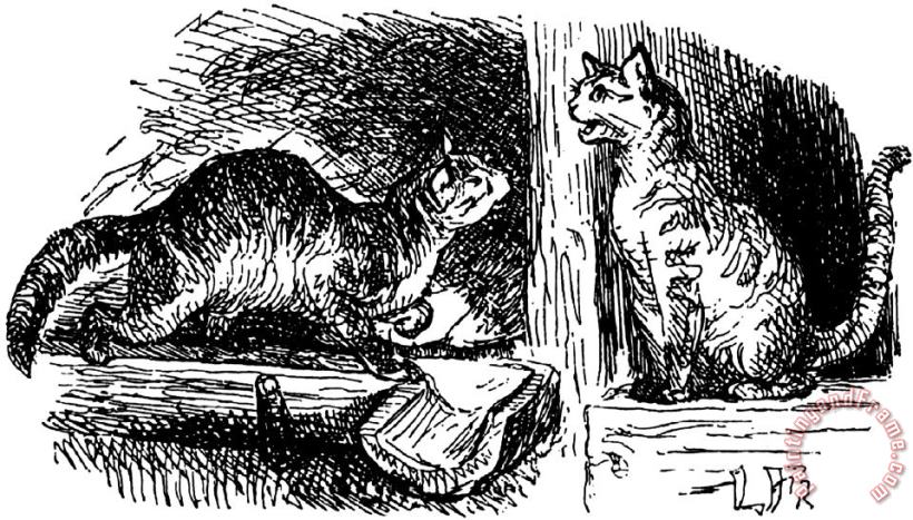 Hans Christian Andersen Cats painting - Lorenz Frolich Hans Christian Andersen Cats Art Print