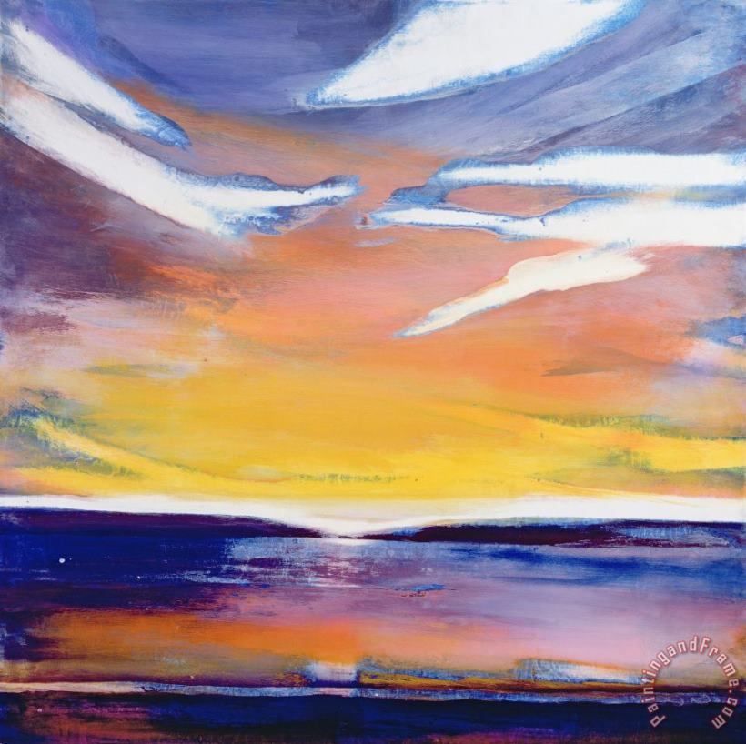 Lou Gibbs Evening Seascape Art Painting