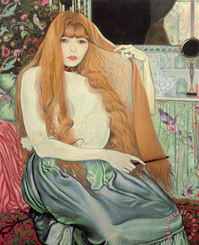 Louis Anquetin Woman Combing Her Hair Art Painting