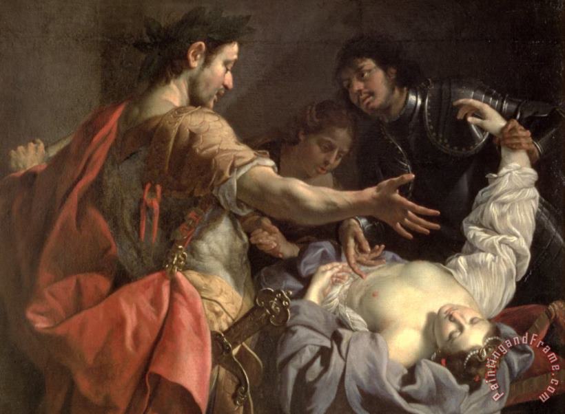 Luca Ferrari The Death Of Cleopatra Art Painting