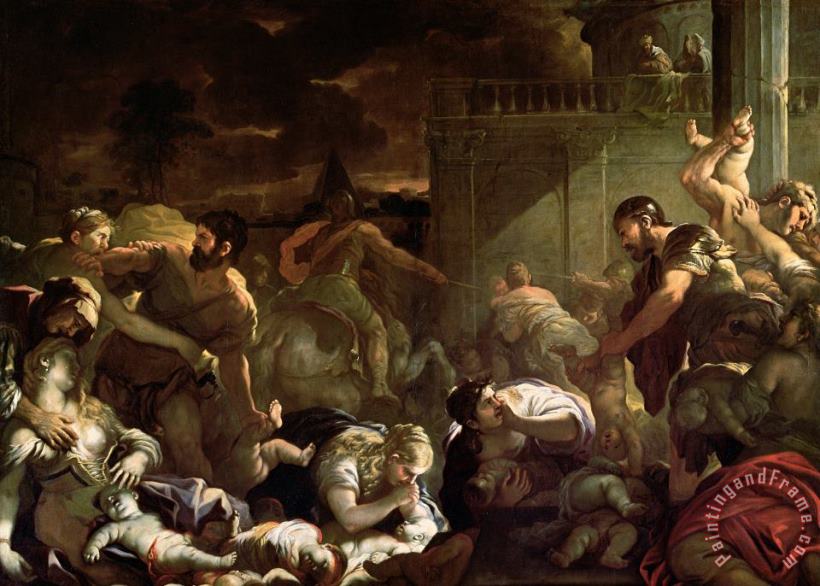 Massacre Of The Innocents painting - Luca Giordano Massacre Of The Innocents Art Print