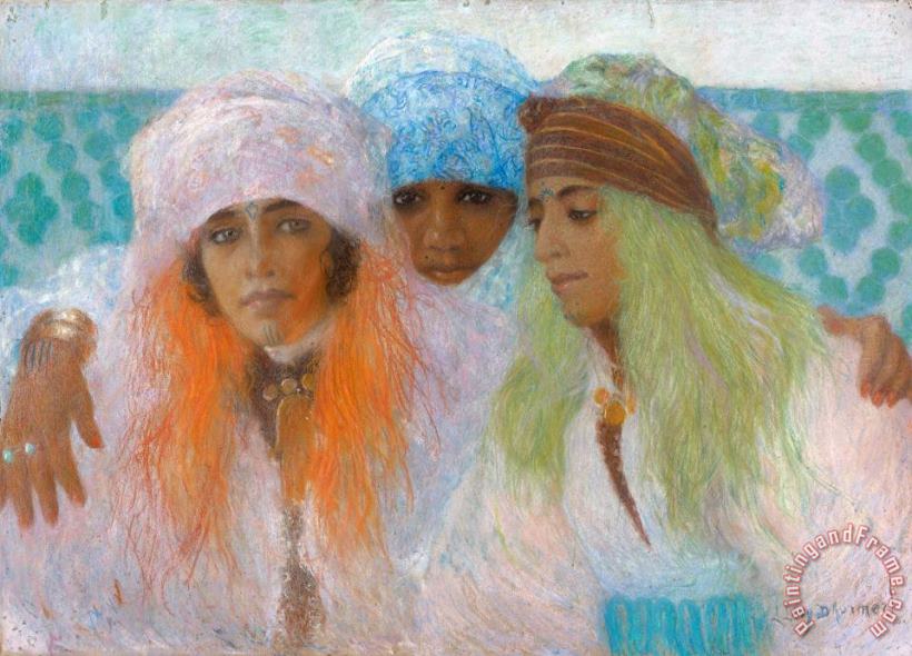 Lucien Levy-Dhurmer Beauties Marrakech Art Painting